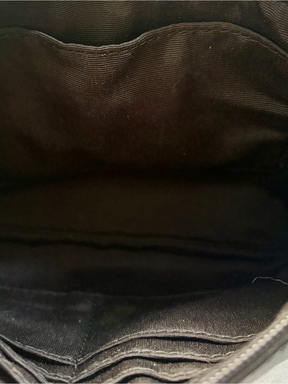 Coach Black Leather Wristlet Clutch with Gold Logo - Picture 8 of 11